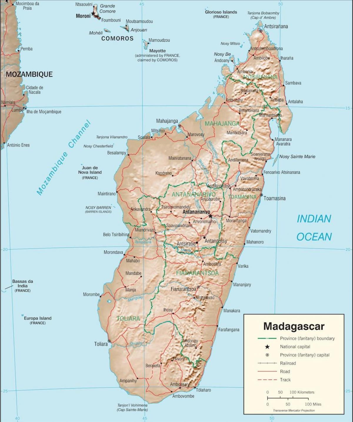 Madagascar peyi kat jeyografik