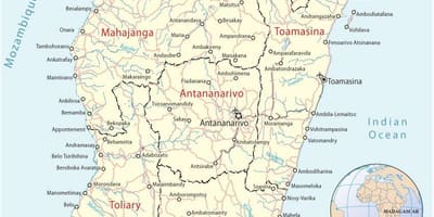 Kat jeyografik nan Madagascar èpòt