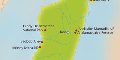 Kat jeyografik nan Madagascar mòn