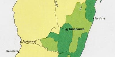 Madagascar dansite popilasyon kat jeyografik