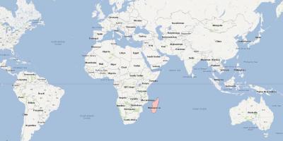 Mondyal kat jeyografik ki montre Madagascar